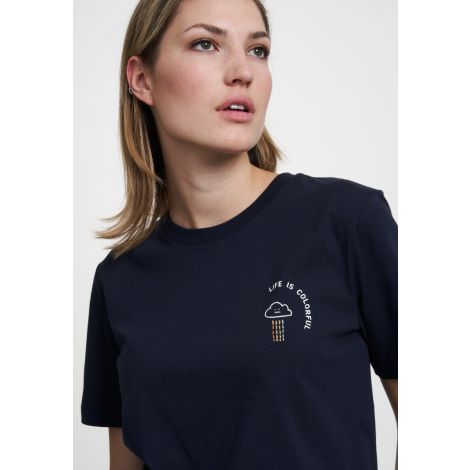 T-Shirt LILY COLORFUL dark navy