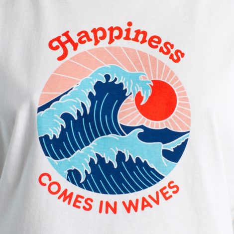T-shirt Visby Happiness Off-White