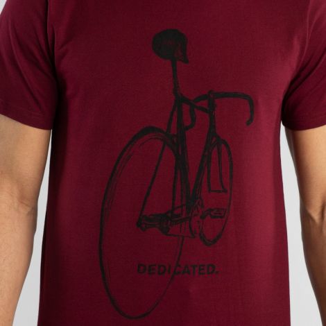T-shirt Stockholm Pencil Bike Burgundy
