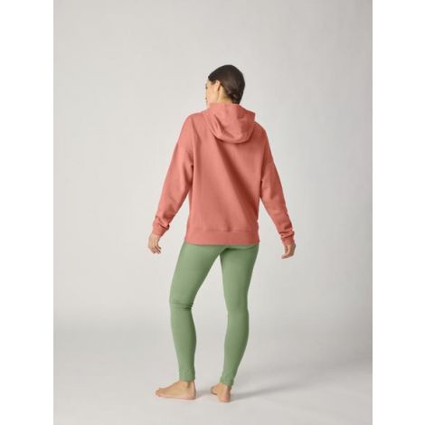 Organic Womens Yoga Hoodie Withered Rose
