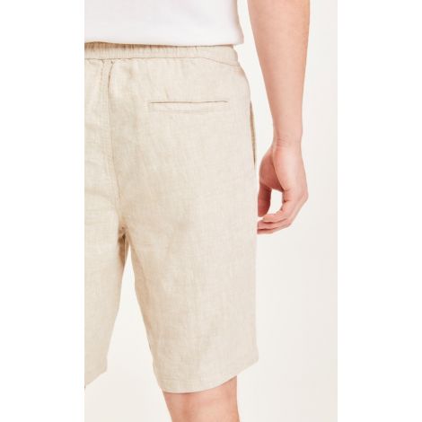 FIG loose linen shorts Light feather gray