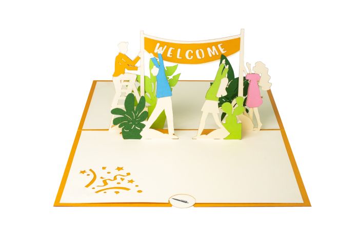 3D Pop-up-Karte Welcome online kaufen | CIRCLE - The Sustainable Shop